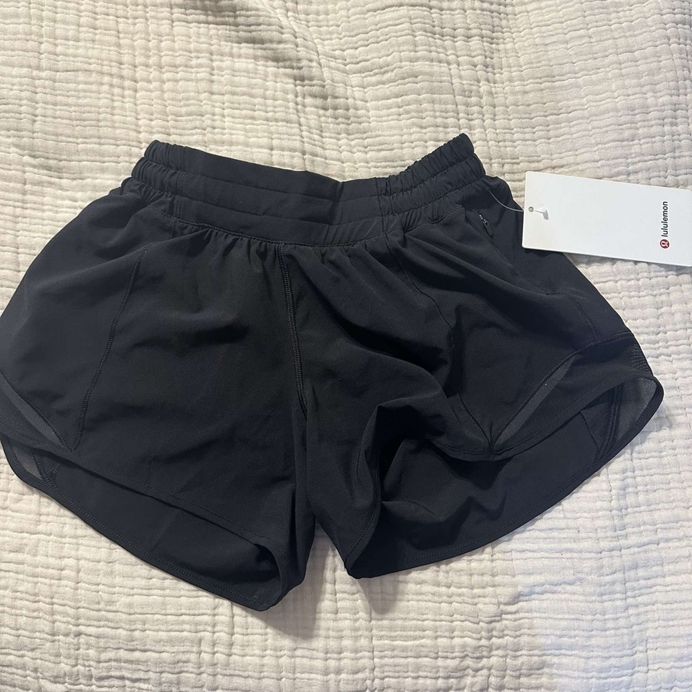 Lululemon Athletica Black Athletic Shorts Lightweight Moisture-Wicking